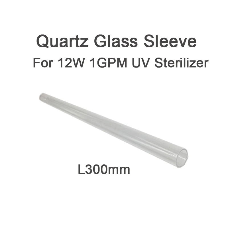 Replacement Clear Quartz Sleeve For UV Sterilizer Glass Tube Outer Diameter 23mm Length 240mm 300mm 355mm 575mm