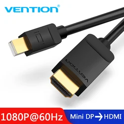 Vention Mini Displayport to HDMI Cable 4K Thunderbolt HDMI Converter For MacBook Air 13 iMac Chromebook Mini DP to HDMI Adapter