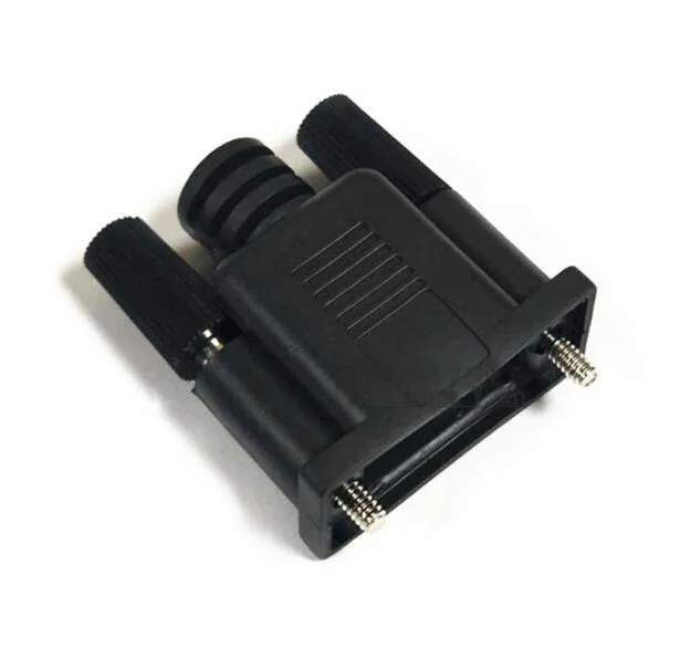 

100pcs High-quality RS232 Serial Port Shell 2 Rows 9 Pin Plastic DB9 Male Female Shell cover Connector