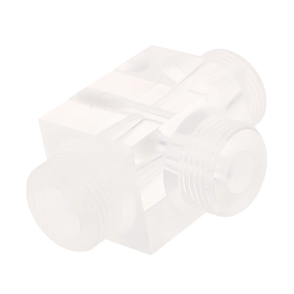 s Jet Aerator Of Venturi Valve For Water Treatment Industry Device 60x43x43mm,Transparent Color