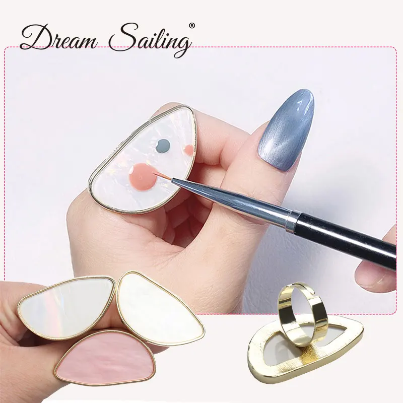 

Nail Art Tool Color Shelf Ring Resin Color Display Palette Pallet False Gel Polish Varnish Practice Board Manicure Tool