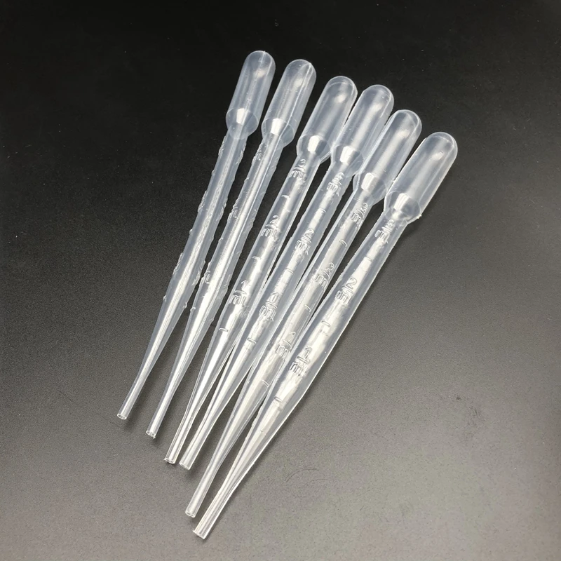 3ml Plastic Lab Tools 100pcs  200pcsDisposable Graduated Dropper Transfering Pasteur Pipettes