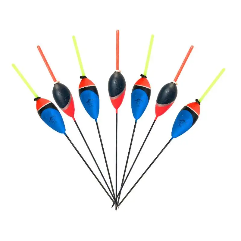 Topline Tackle 10PCS/bag Fishing Floats Mix Color Smart Float Kit Luminous Floating Fishing Light Fishing Float and Bobber Kit
