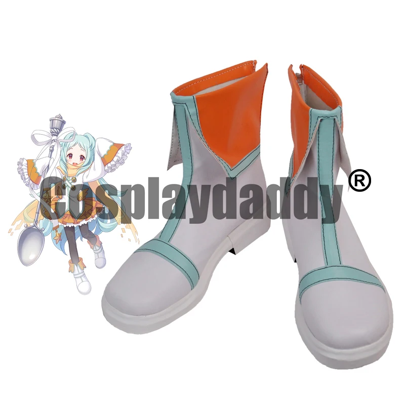 Princess Connect! Re:Dive Priconne Demon False Kingdom Army Diabolos Miyako Izumo Pudding chan Game Cosplay Shoes Boots S008