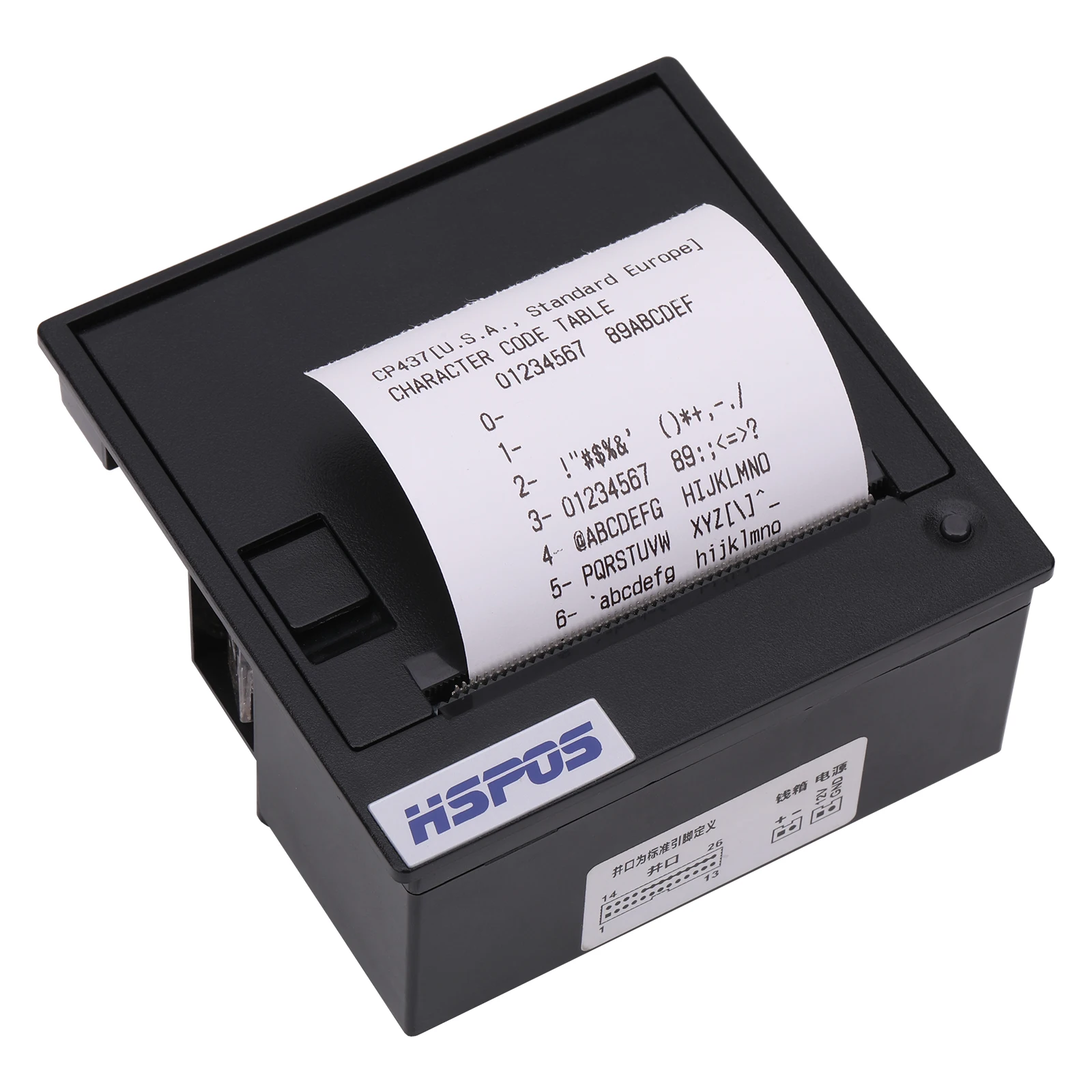 HSPOS Mini Thermal Receipt Printer 2 Inch Thermal Panel Printer 12V Free SDK for Self-service Instrument HS589D