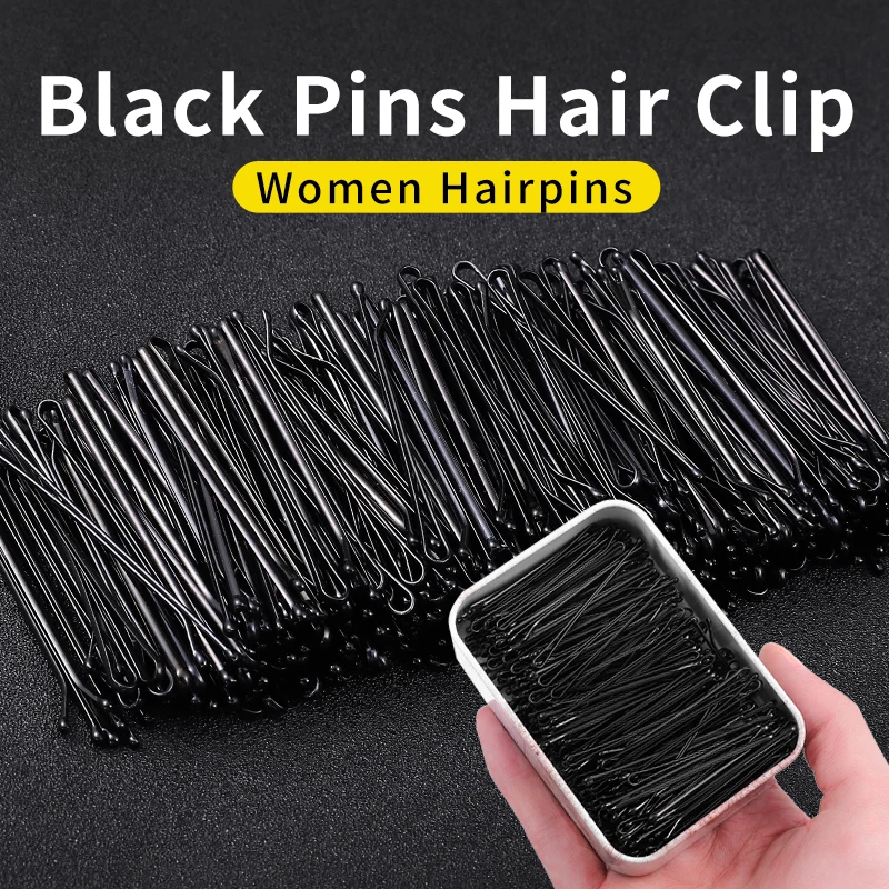 50Pcs/Set Black Hairpins For Women Hair Clip Lady Bobby Pins Invisible Wave Hairgrip Barrette Hairclip Hair Clips Accessories