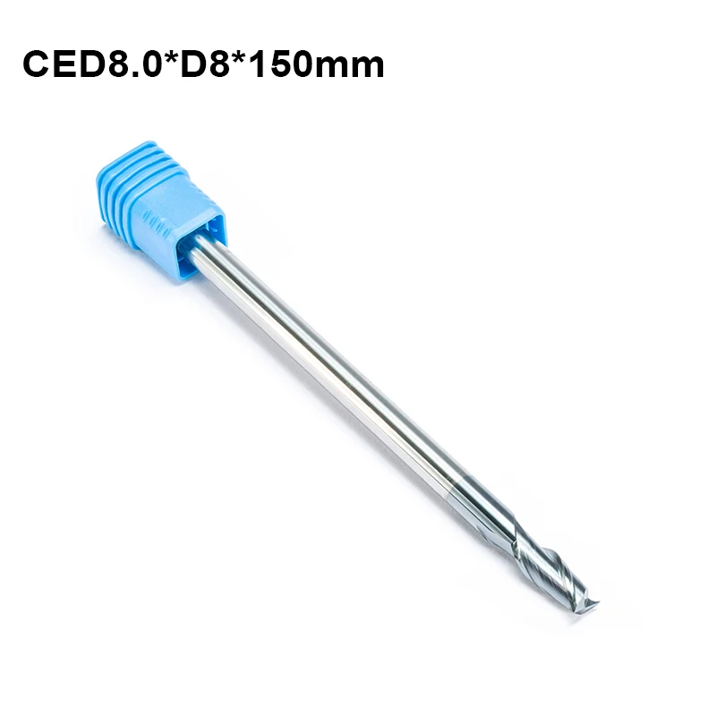 Cortador de Madeira Metal Hrc55 Flauta Shk mm x 60 mm 75 mm 100 mm 150 mm Liga Carboneto Aço Tungstênio Fresa Final Mais Longo 1pc