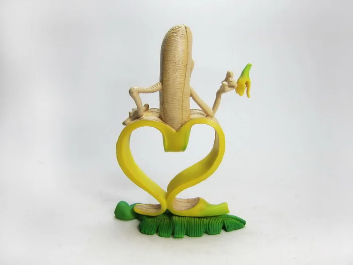 Banana Man Punk Style Funny Resin Collection Wretched Version Three-dimensional Evil Banana Man Model Decoration Cool Stuffs