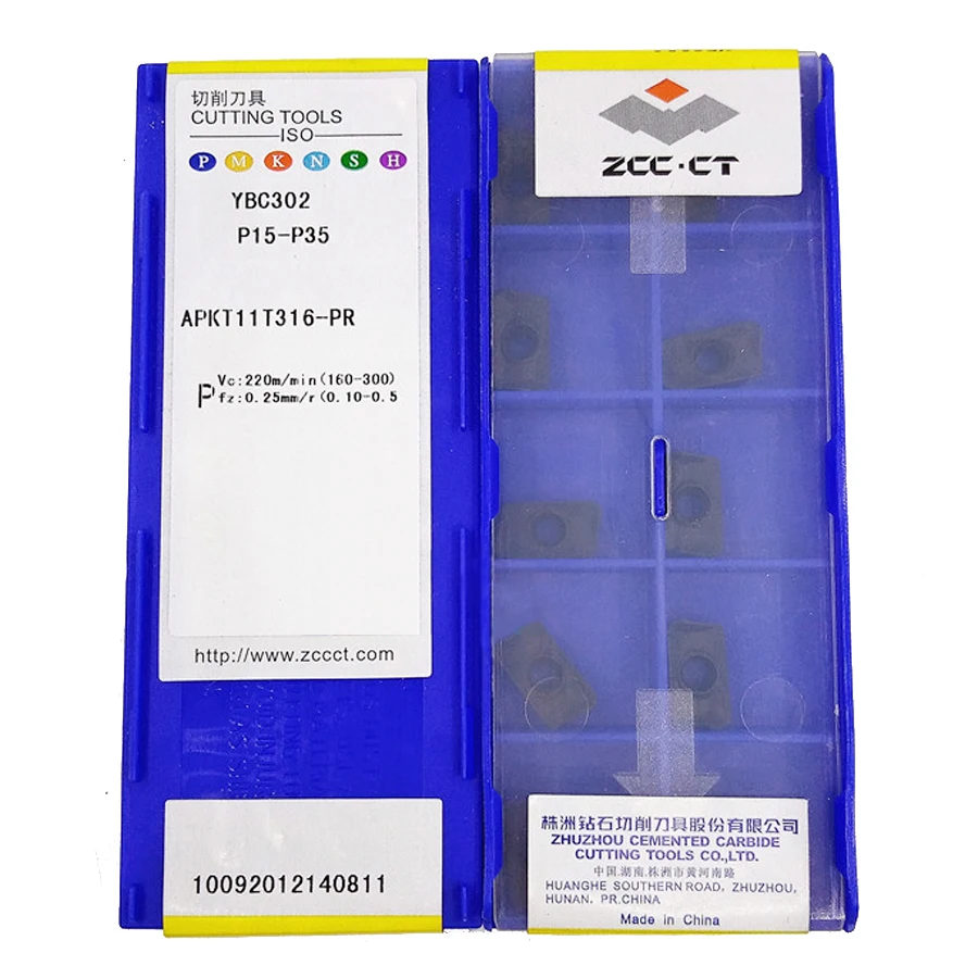 ZCC.CT APKT11T304  APKT11T316-PR YBC302 Carbide Insert APKT Inserts