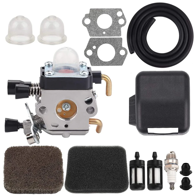 FS85 Carburetor + Air Filter Cover for STIHL FS75 FS80 FS 85 KM80 KM85 FC75 String Trimmer Brush Cutter Tune Up Kits