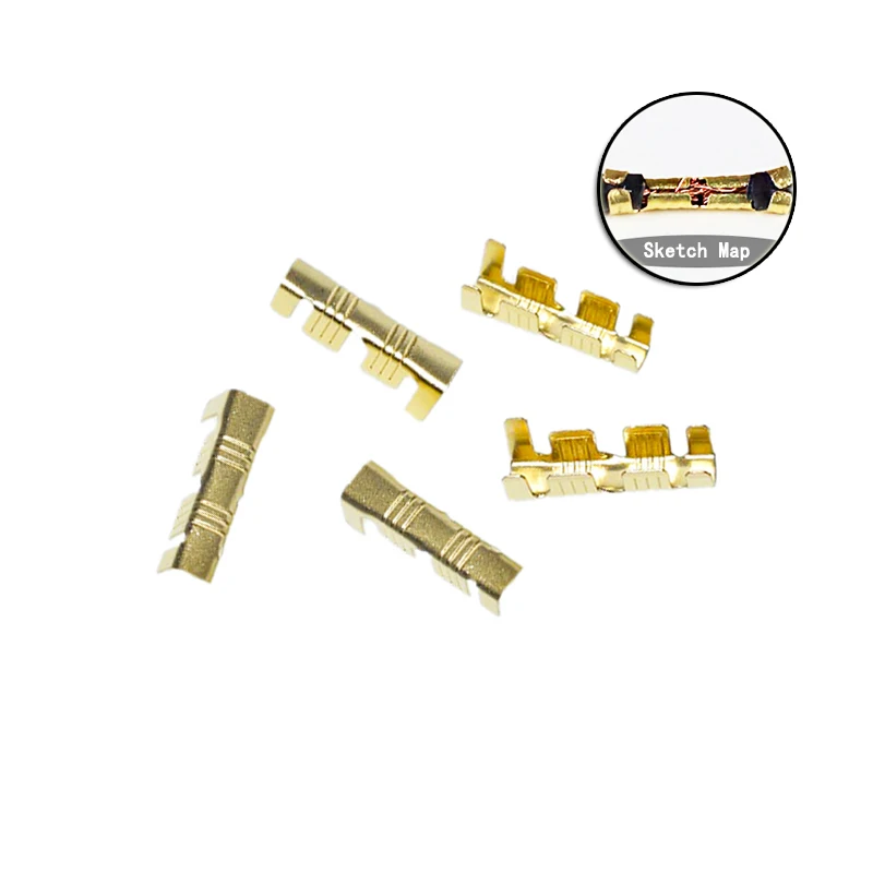 100 Stuks 453 U-Vormige Terminal 0.5-1.5Mm 2-2.5Mm Splitsklemmen Koudgeperste Connector Kabel Elektrische Sertir Draad Aansluiting