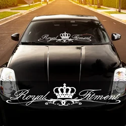 CS40081 # decalcomania in vinile fustellato Royal fitment Car Sticker decorazioni Auto impermeabili sul paraurti lunotto posteriore