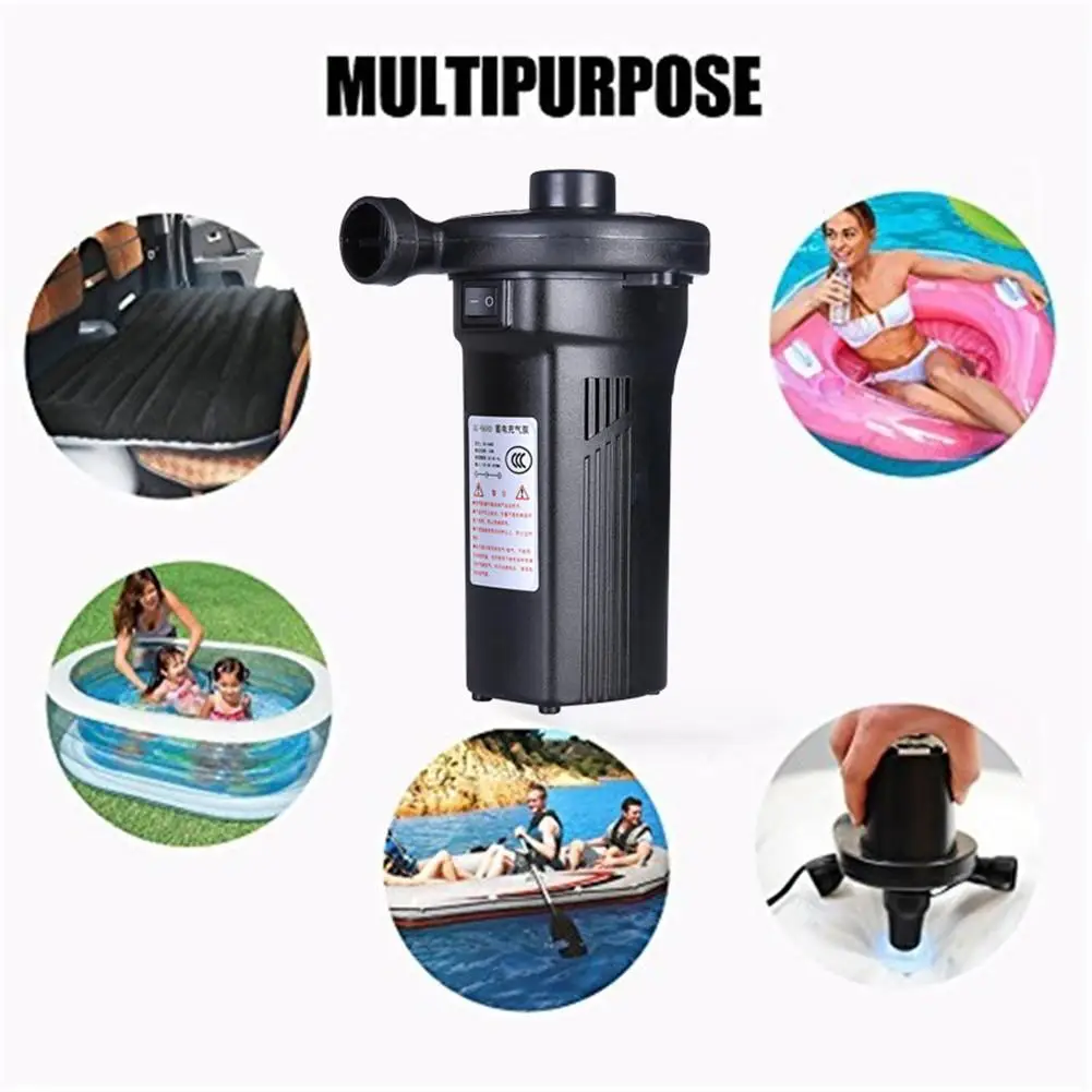 Inflatable Pump Electric Air Mattress Camping Pump Air Compressor Portable Inflator Air Pump For Home Car Use EU US UK Plug