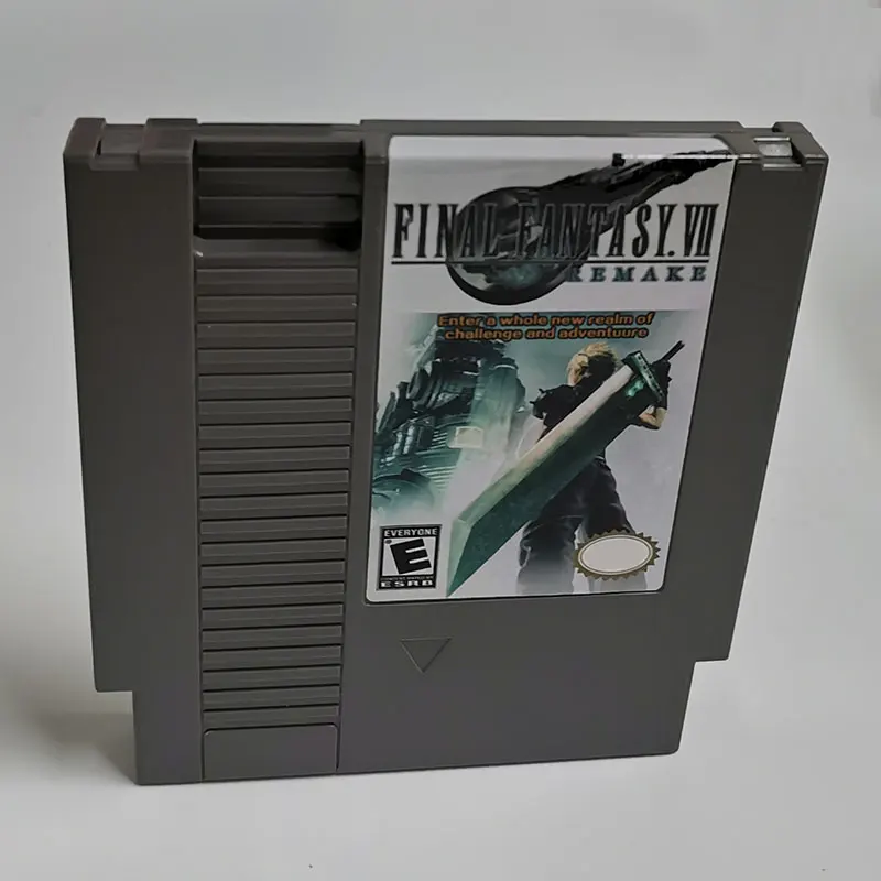 Final Fantasy VII-Trò Chơi Dùng Cho NES Tay Cầm 72 Chân 8bit Đơn Thẻ