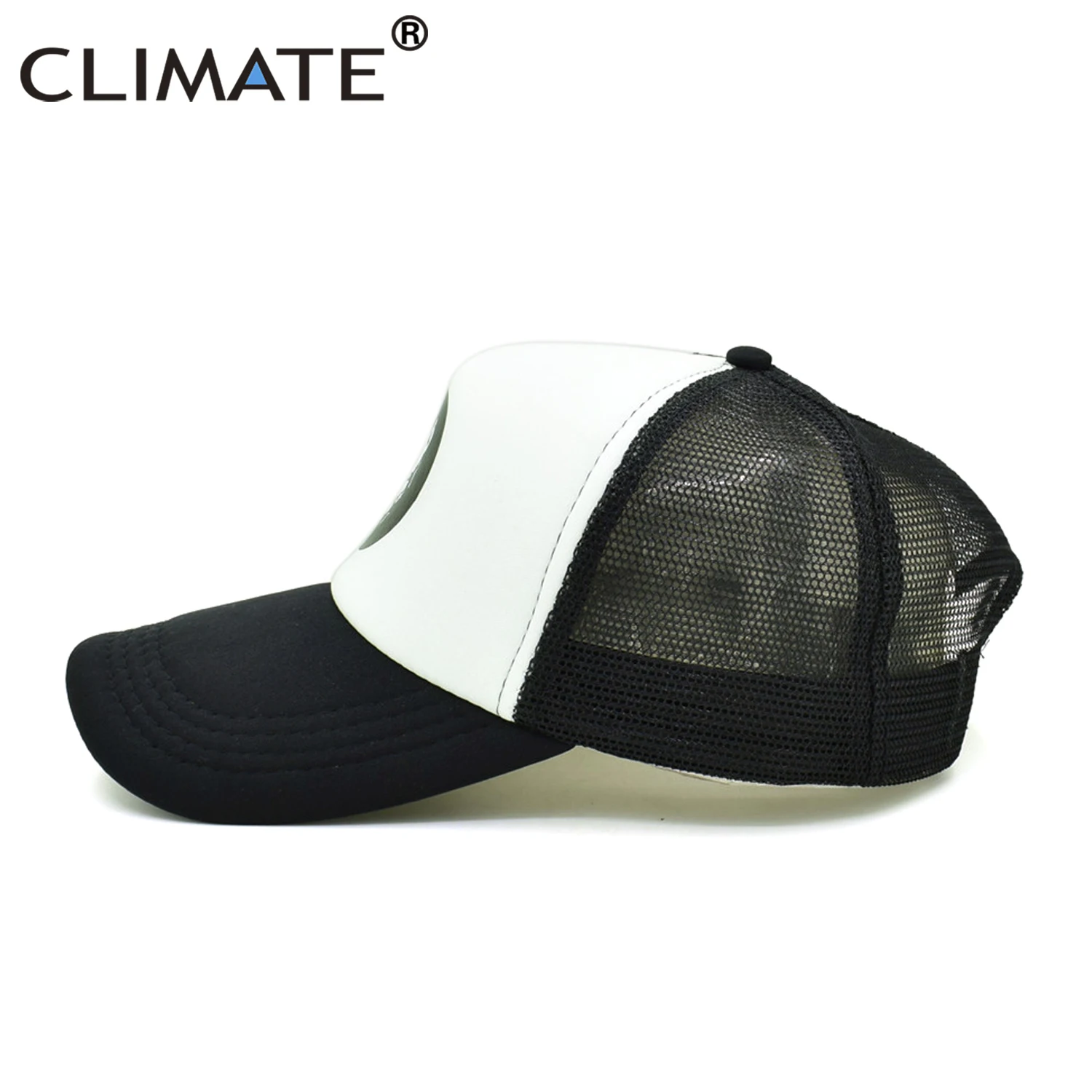 CLIMATE Cool Pitbull Trucker Caps Bully Super Hero Dog Summer Cap Cool Dog Mesh Caps Black Baseball Caps Hat for Men Women