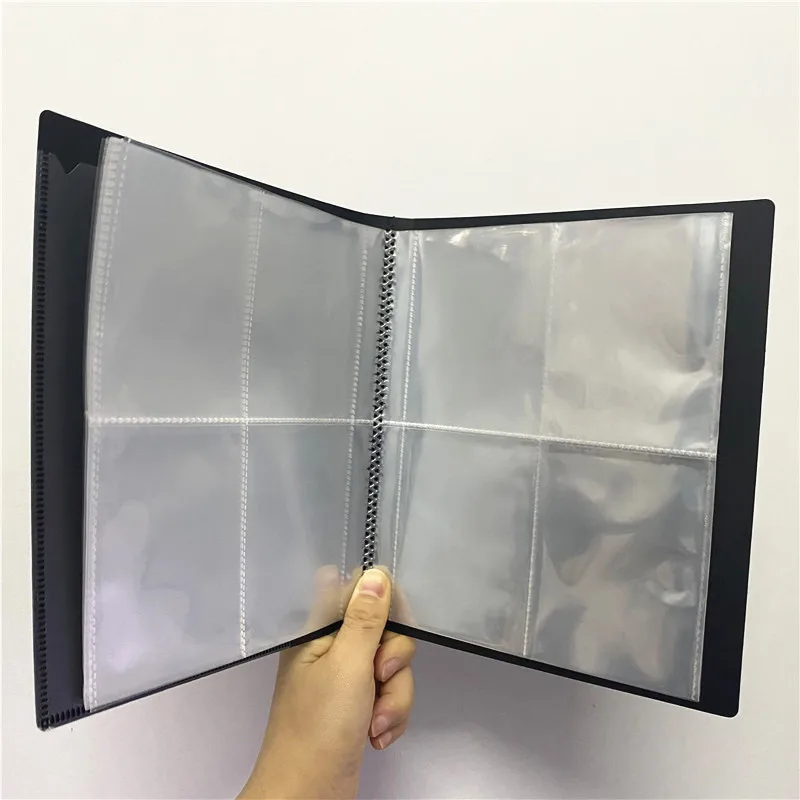 192 kapazität Karten transparent Alben Für 70*92mm Bord Spiele Karten buch Hülse Halter