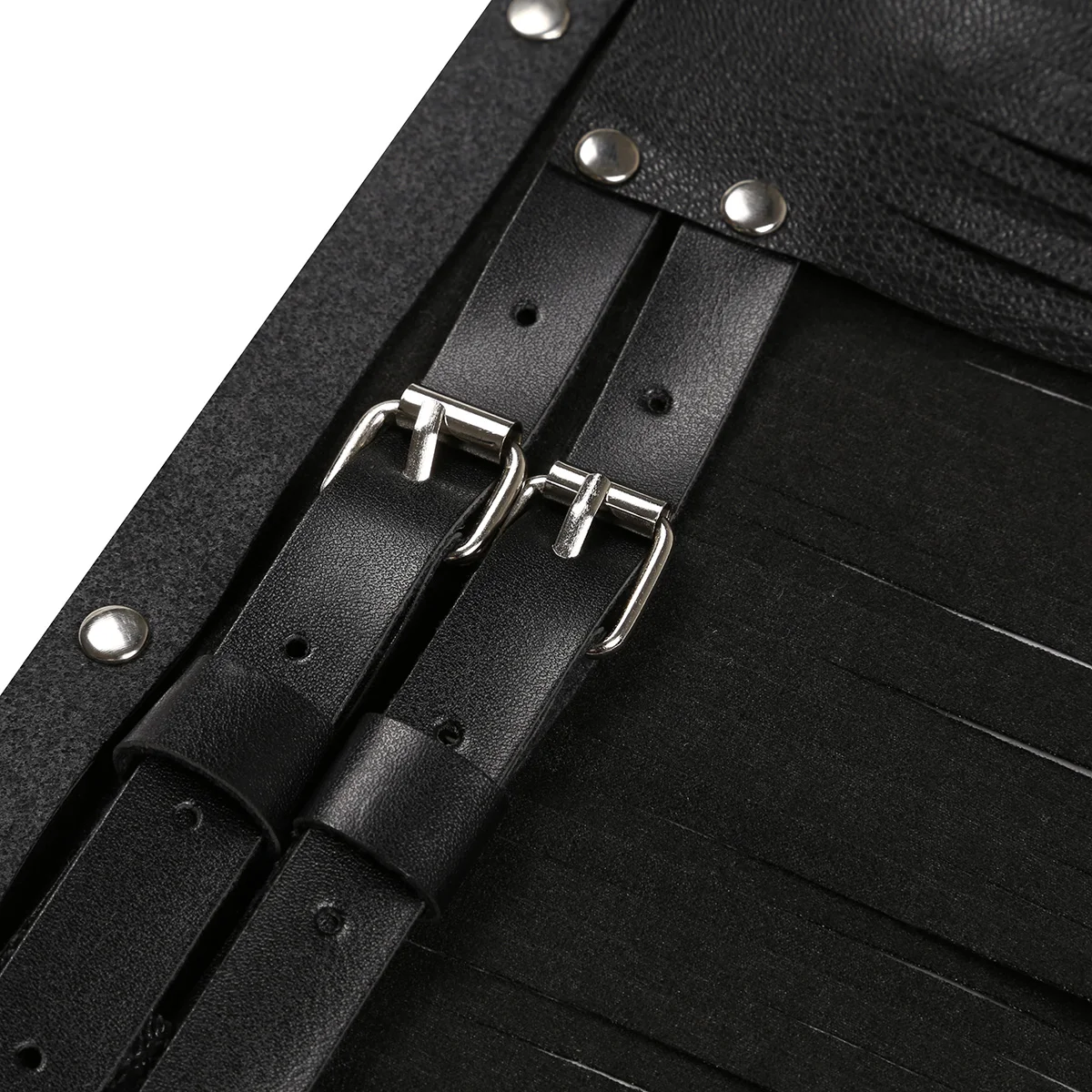 Ceinture réglable en similicuir pour femmes, jupe à franges, ceinture à pampilles, costume de boîte de nuit, jupes de cosplay pour Halloween, fêtes pour adultes