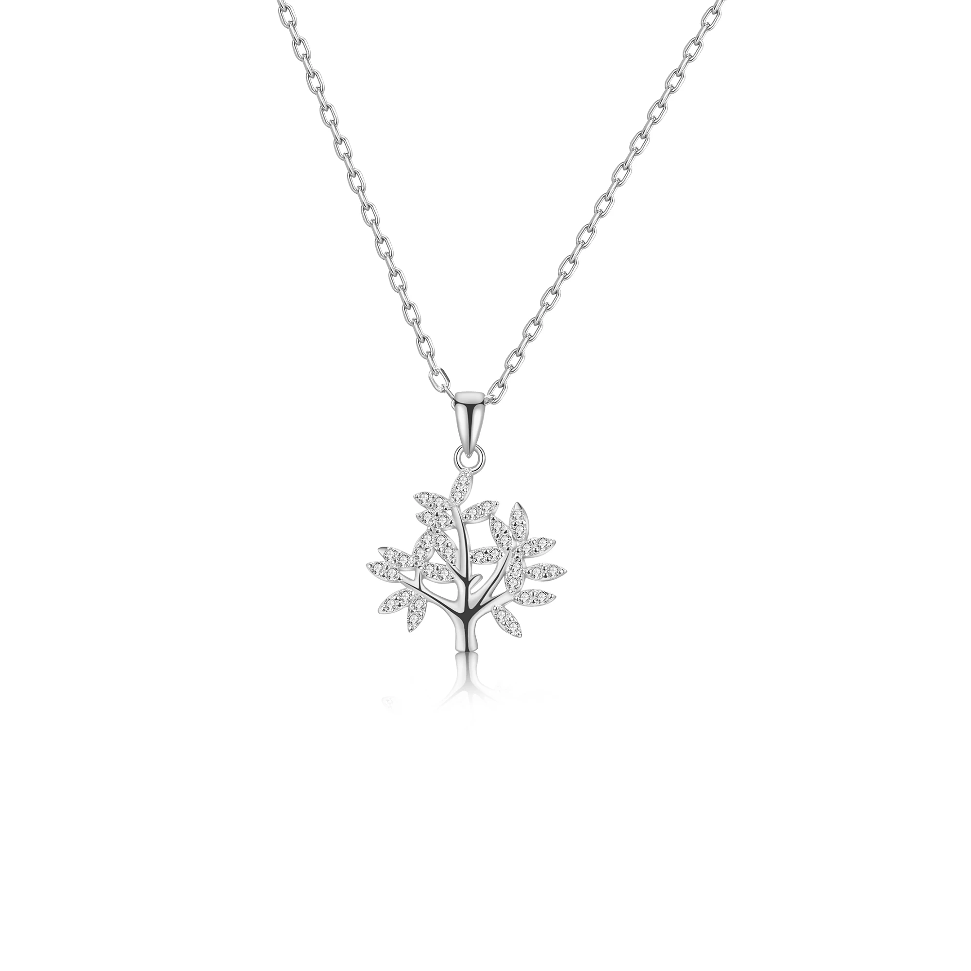 

NEW Silver S925 Tree Necklace Jewelry Pendant Necklaces For Women Silver Fashion Accessories