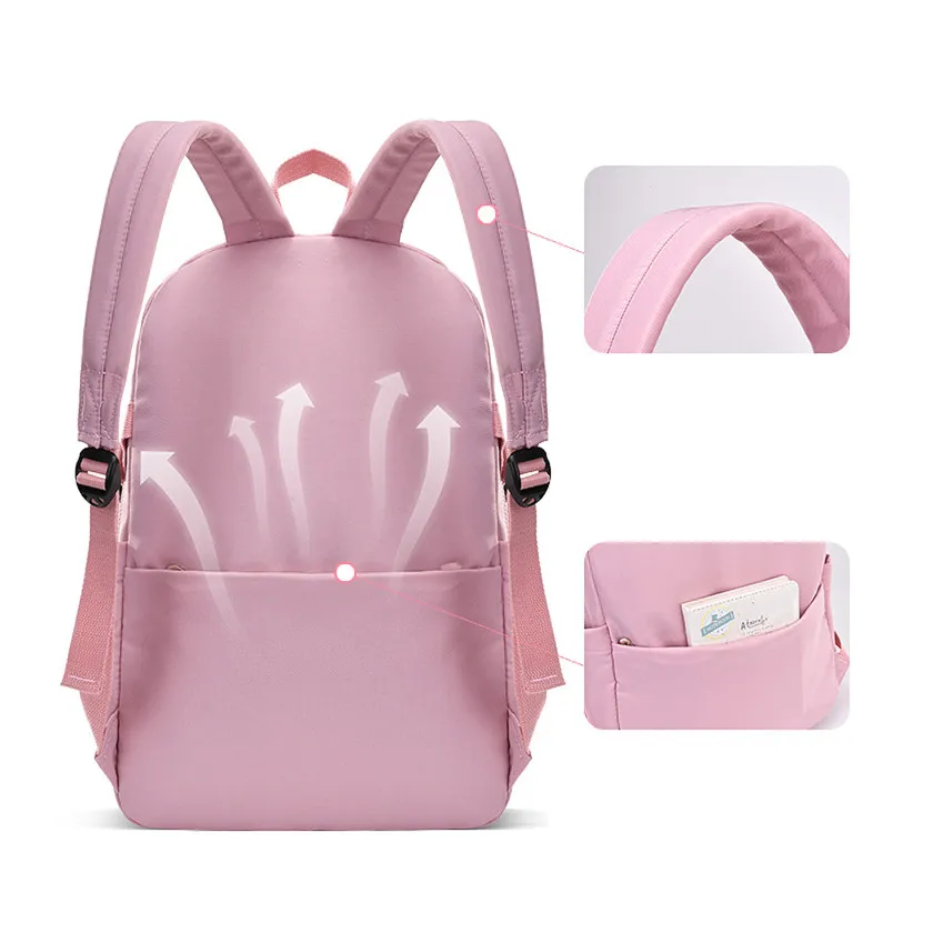 Fengdong high school backpack for girls student schoolbag large capacity Backpack middel  School Bags for Teenagers bookbag