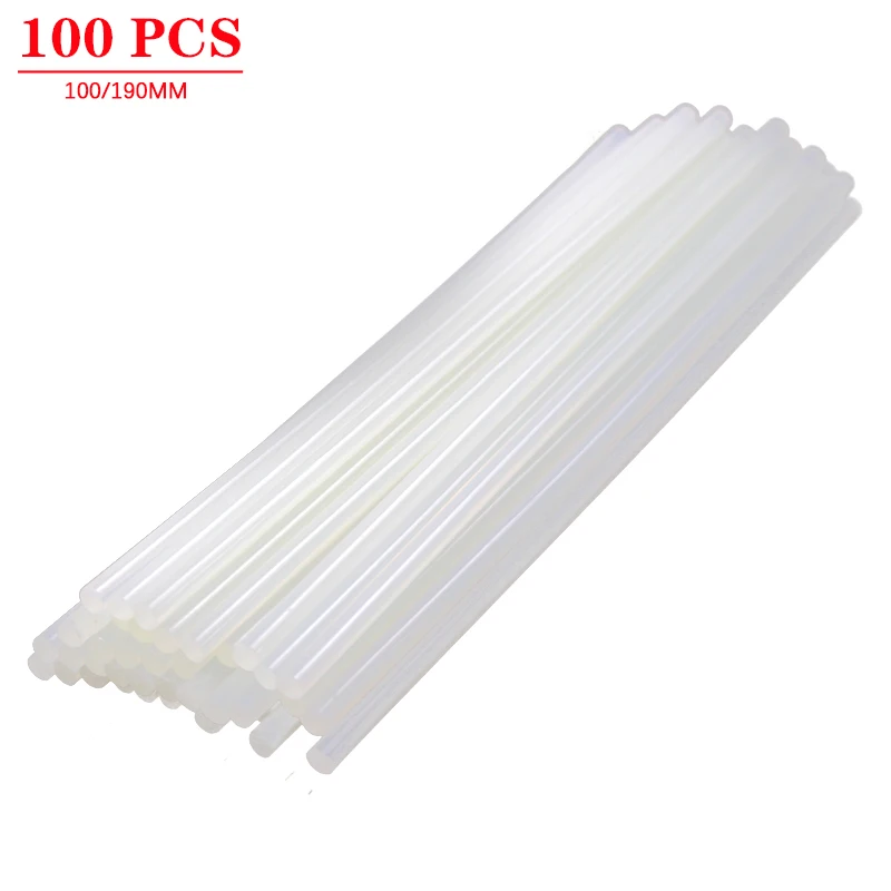 

Onnfang 50pcs/lot 7mm Transparent Hot-melt Gun Glue Sticks for Electric Glue Gun DIY Tools Repair Alloy Accessories