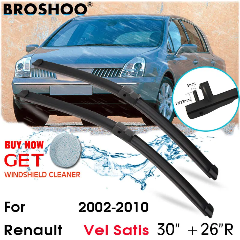 

Car Wiper Blade Front Window Windscreen Windshield Wipers Blades Accessories For Renault Vel Satis 30"+26"R 2002-2010