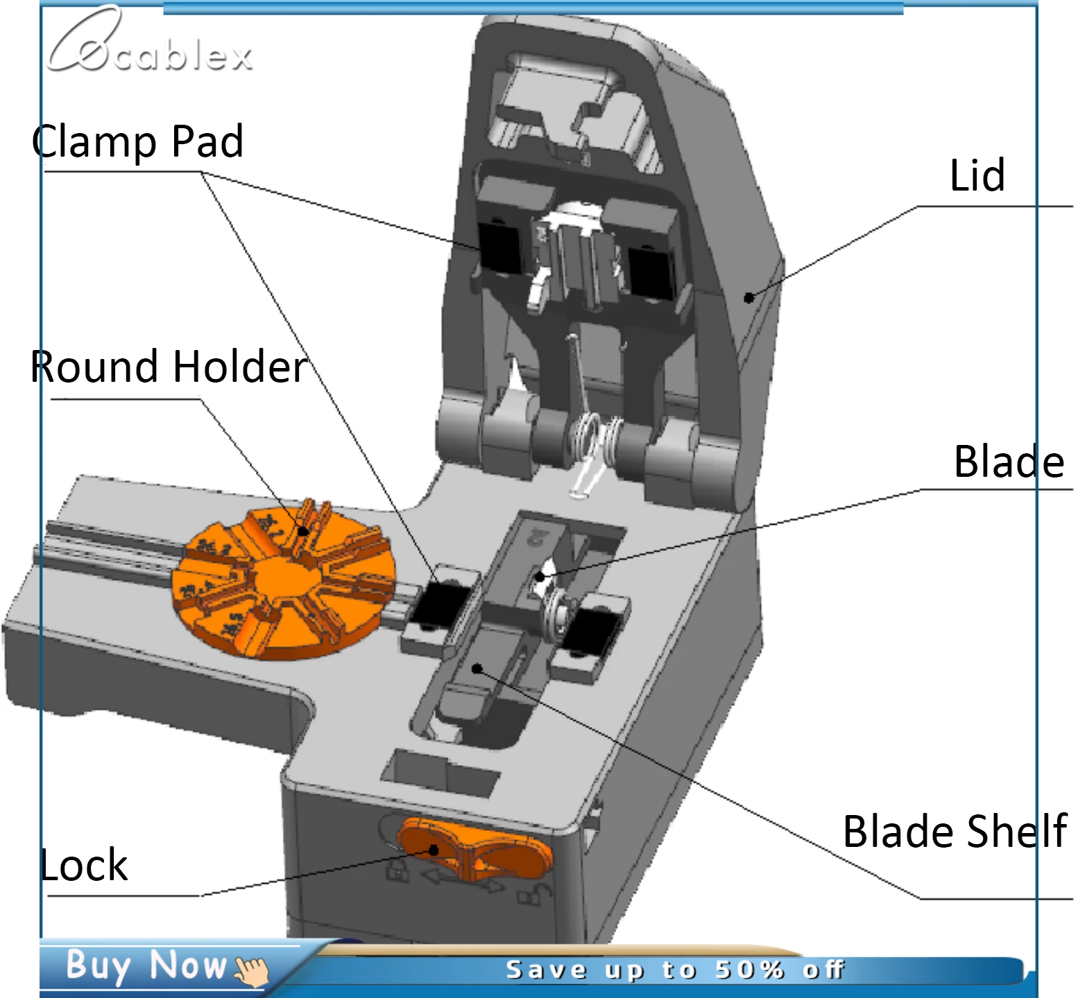 FC-20D FC-20T Hand Tool FTTH Optical Fiber Cutter Tungsten Steel Sheet Fiber Optical Cleaver Tool Plastic Material Mini Cleaver