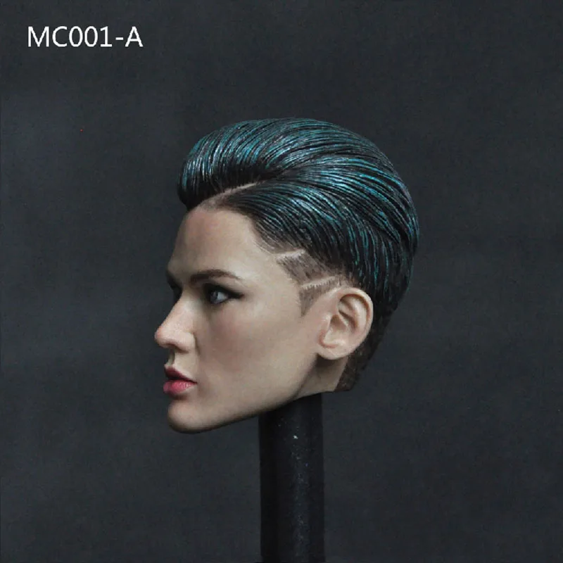 MC001 1/6 Ruby Rose Head Sculpt PVC Female Head Carving Model Fit 12'' Action Figure Dolls In Stock