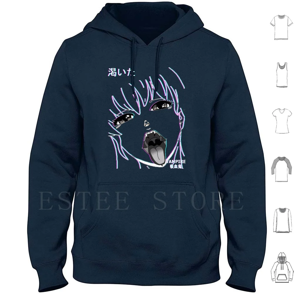 

Thirst Hoodie Long Sleeve Vampire Anime Girl