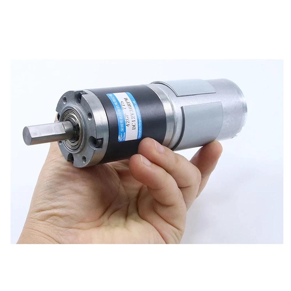 42GP-775 Planetary Gear DC Motor High Torque 100KG 12V 24V Metal Low Noise Moter Reducer Speed 36-962rpm PWM Forward Reverse