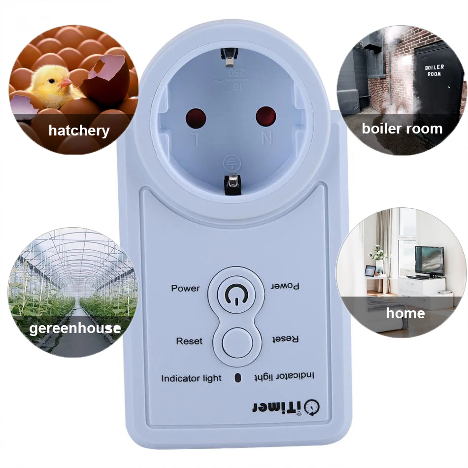 Russian English GSM Smart Power Plug Socket Wall Switch Outlet With Temperature Sensor SMS Control Support SIM Card