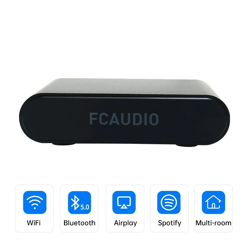 

WR10 WiFi And Bluetooth 5.0 HiFi Stereo Audio Receiver Adapter With Airplay DLNA Internet Radio Multiroom Free App