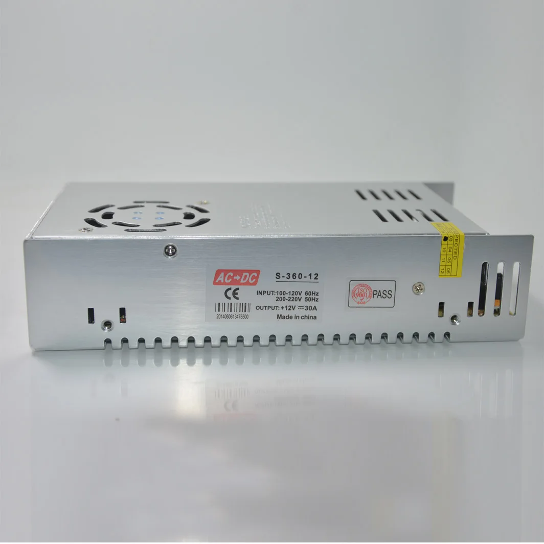 12V 24V 30A Switching Power Supply 360W Full Power Centralized Power Supply Monitoring Power Supply LED Equipment Power Supply