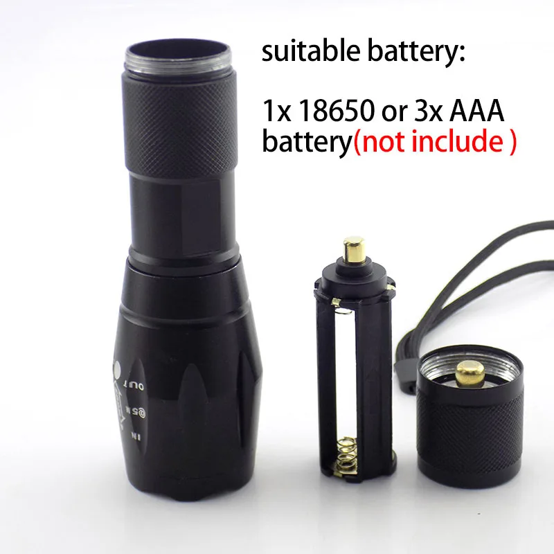 UV Led Flashlight  high power 365nm 395nm Fluorescent Blacklight flash Lamp Torch Lighting for Pet Stains Hunting detection