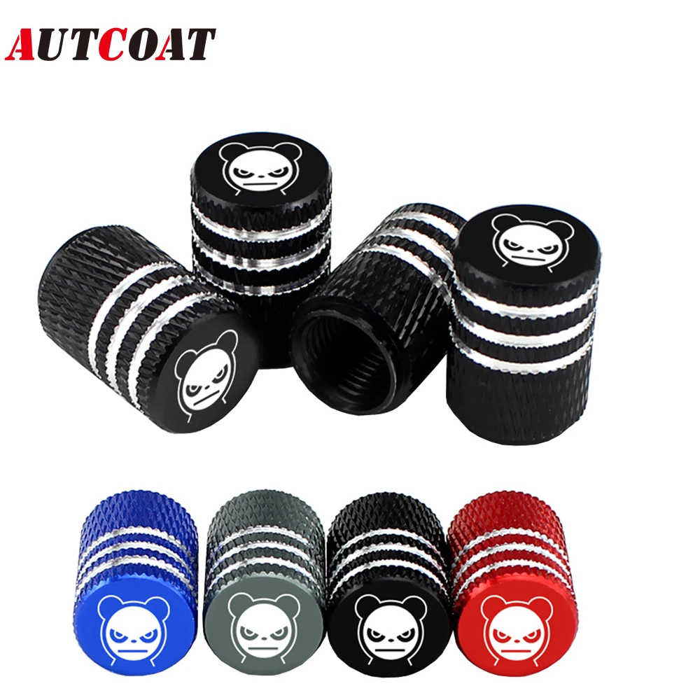 

AUTCOAT 4 шт./компл. мультяшная фотоалюминиевая автомобильная шина, колпачки воздушных клапанов