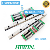 Original HIWIN HGR30 Linear Guide 300 400mm 500mm 600mm 700 800mm 1000mm 1100mm 1200mm 1500mm Rail HGH30CA Carriage Slide Block