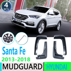 For Hyundai Santa Fe ix45 2013~2018 DM 2014 2015 2016 2017 Car Fender Mudguard Mud Flaps Guard Splash Flap Car Accessories