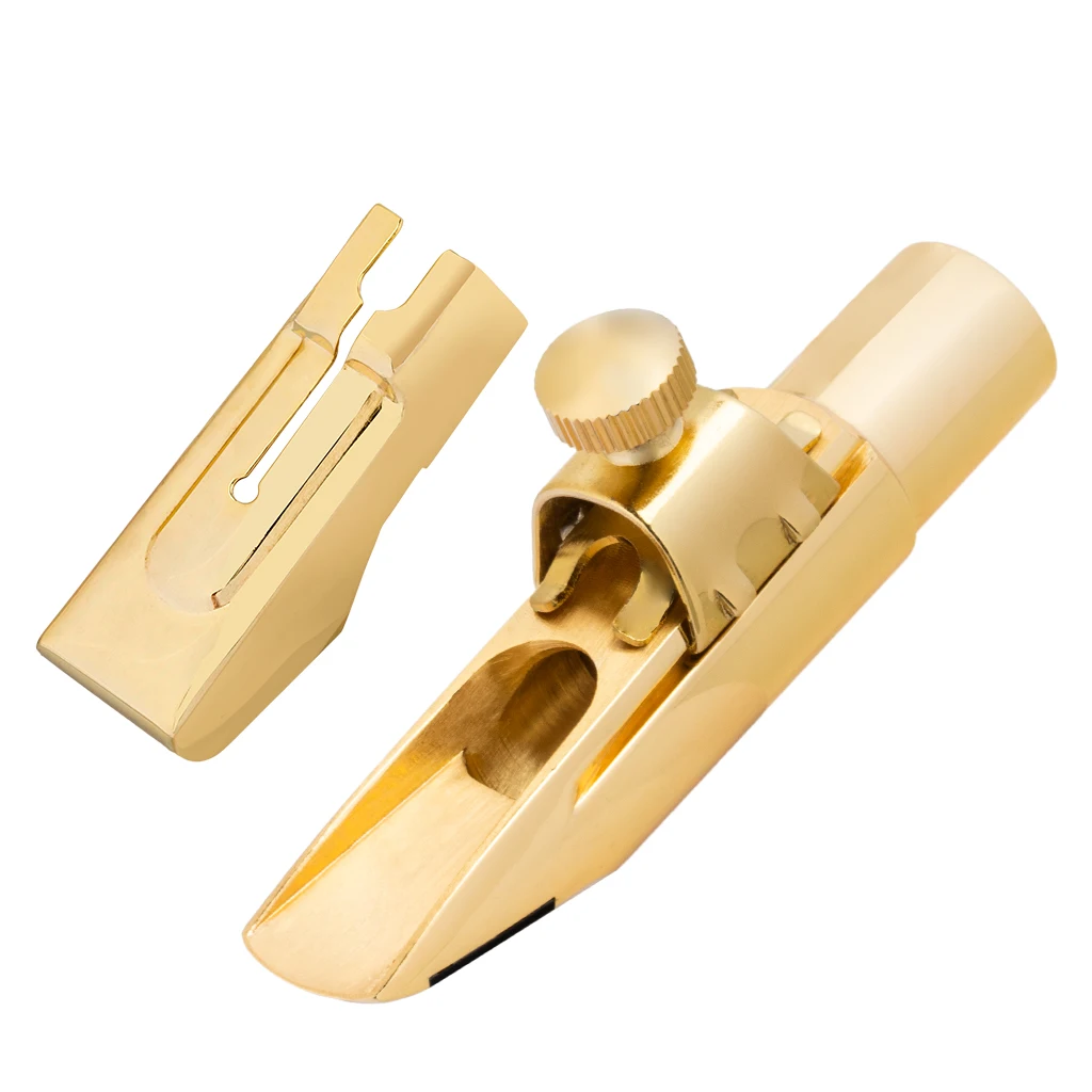 Alto Sax Saxophone Mouthpiece with Cap & Ligatures Brass Metal Eb Alto Sax Mouthpiece For Professionals And Beginners