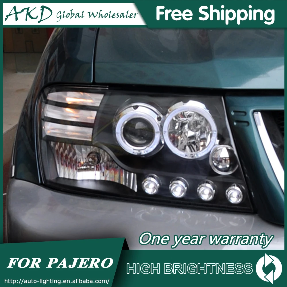 Car For Mitsubishi Pajero V73 2004–2016 Headlights DRL Hella LED Bi Xenon Bulb Fog Lights Car Accessory V73 Head Lamp