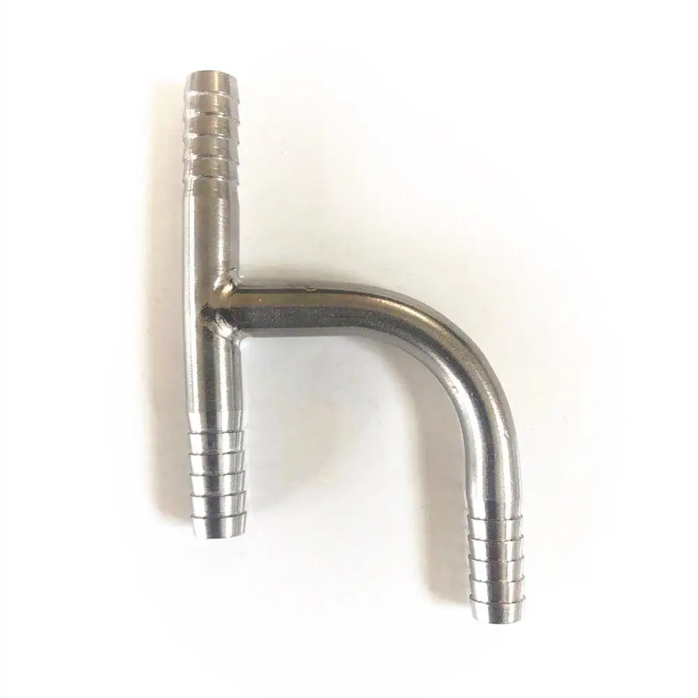 h 형 304 스테인레스 스틸 가시 티 조인트, 가정용 맥주 호스 연결 어댑터, 미국 표준 식품 등급 재료