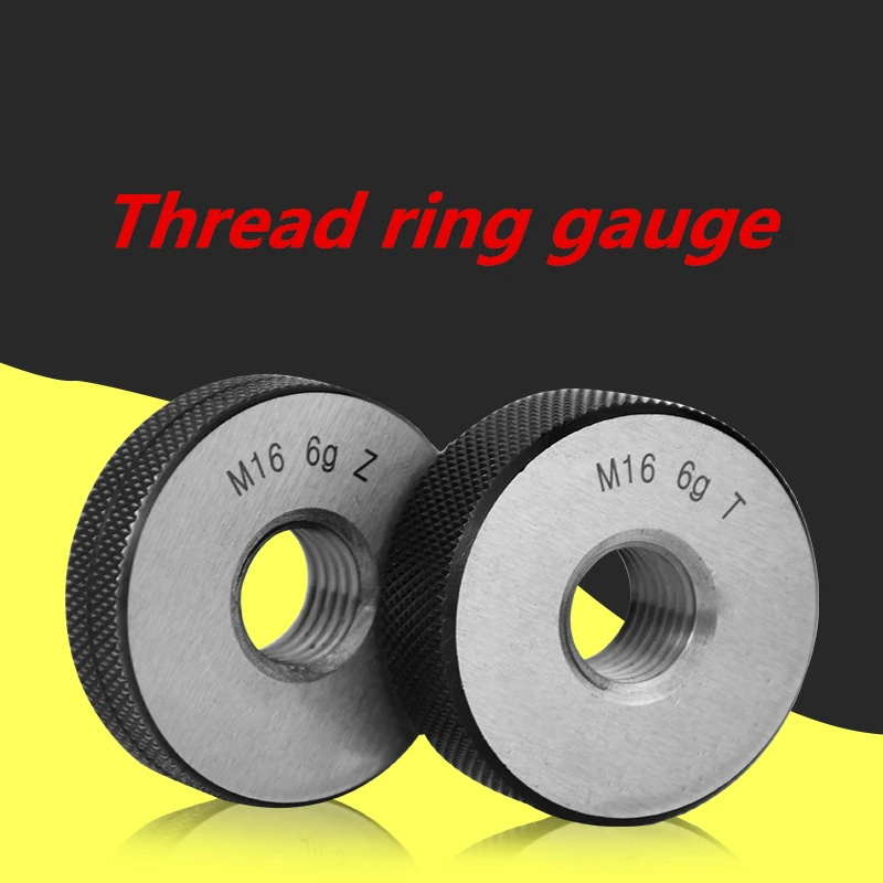 Thread ring gauge M2-M30 GO/NO GO Gage Metric Gauge 6g accuracy Precision external Screw Gage Fine,Pitch Thread Test Tool 2pcs