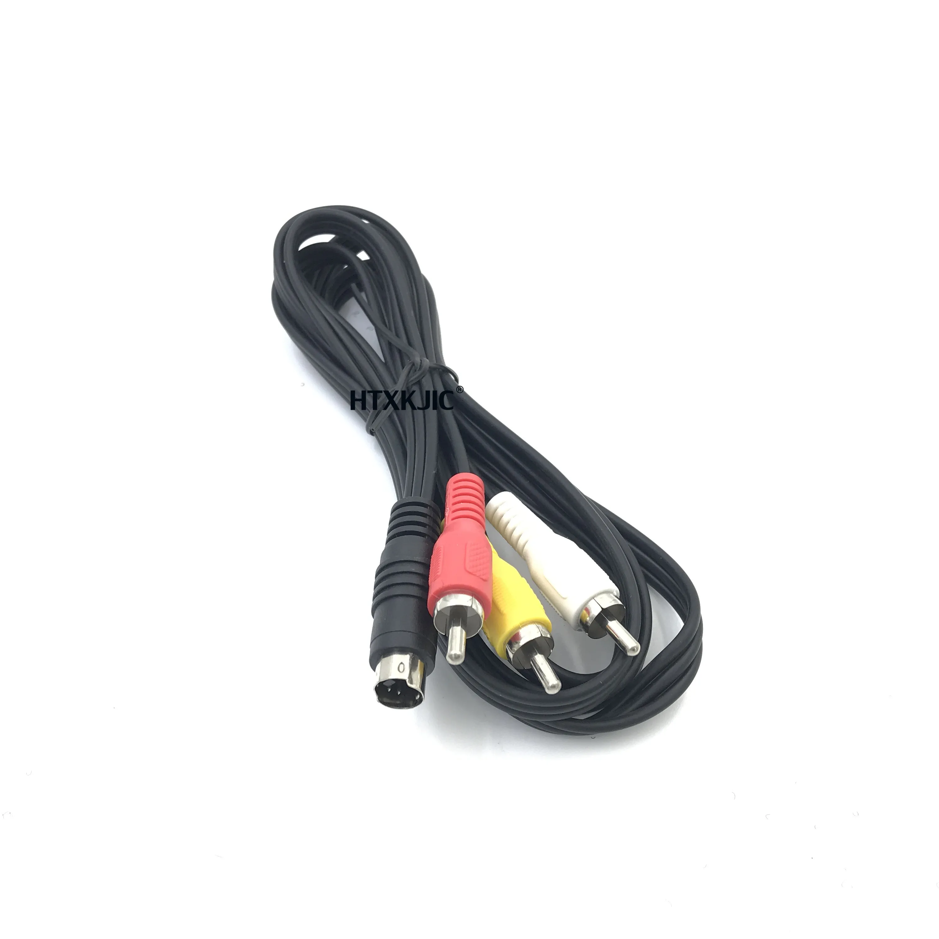 4 Pin mini din S-wtyczka wideo do 3 RCA kabel z wtyczką S-wideo 4-Pin męski na 3-RCA mężczyzna RGB sygnał wizyjny kabel 1.5m