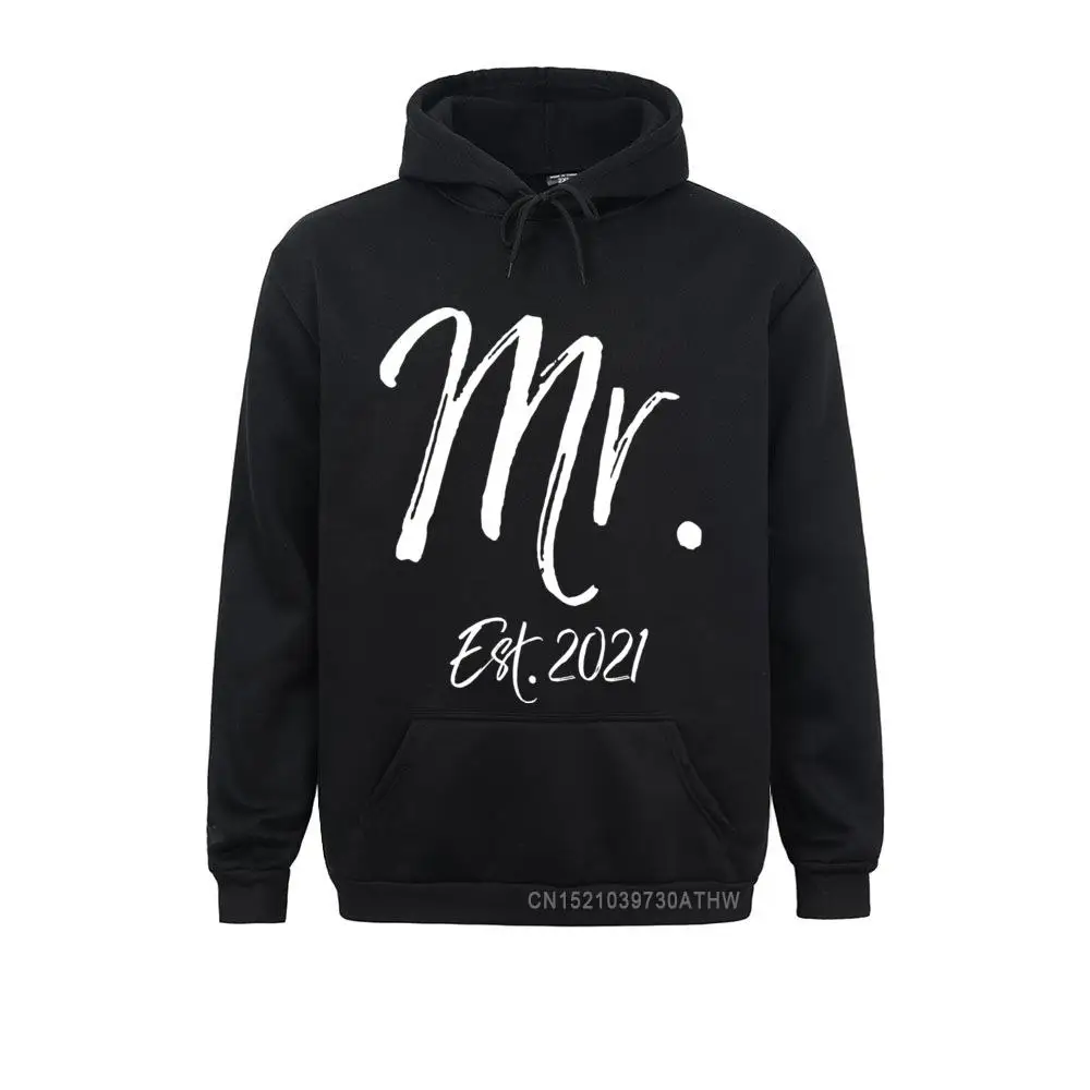 Hoodies Sportswears Matching Mr. Mrs. Est. 2021 Wedding Gifts Mr. Est. 2021 Pullover Hoodie Mens Men Sweatshirts Gift New Coming