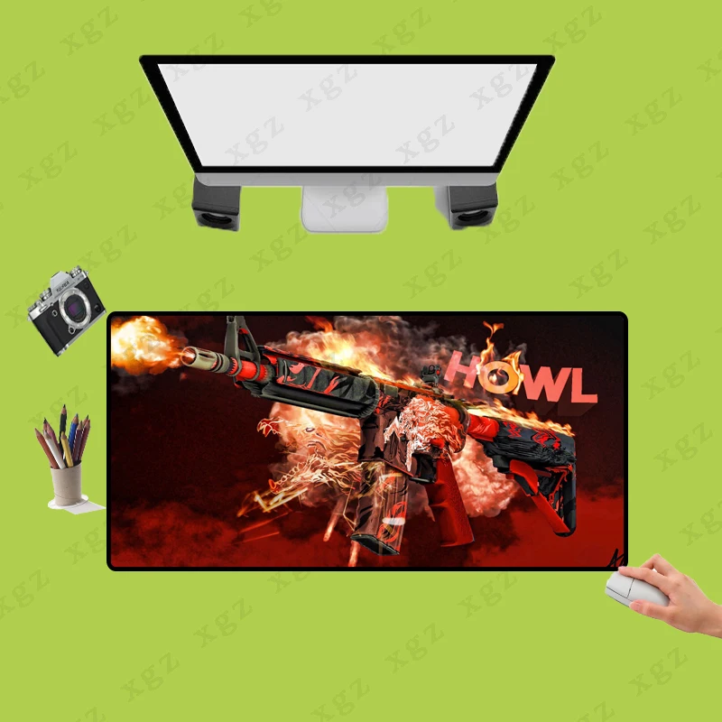 XGZ Large Game Firearms Mouse Pad Mat Laptop Gaming Mousepad XL Anti-slip Rubber Gamer Fashion Office Desk Computer Pad CSGO