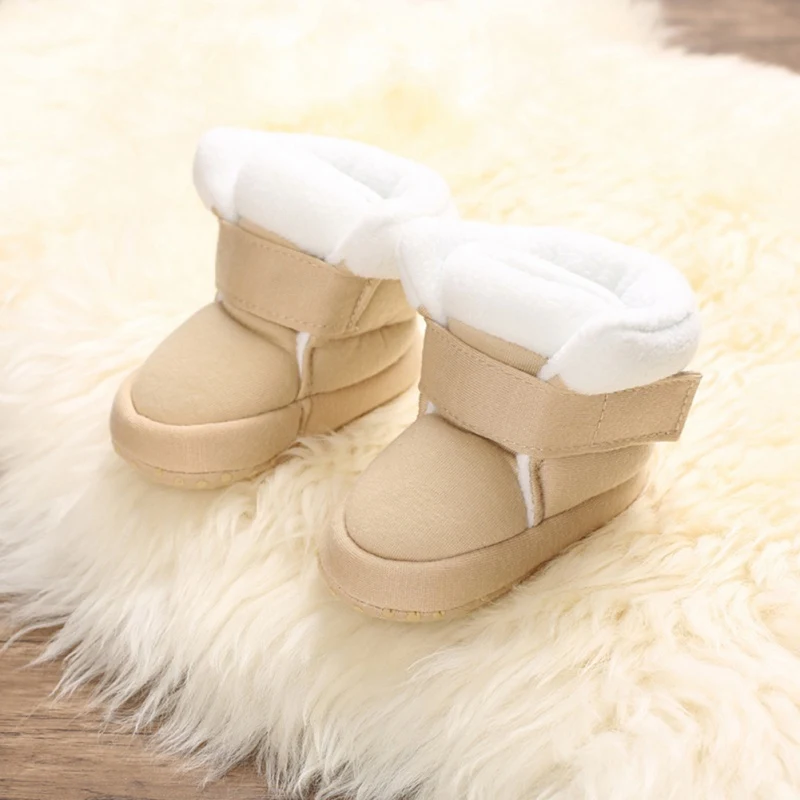 Winter Warm Boot Shoes Frist Walking Shoes Winter Baby Girls Shoes Soft Sole Bootie Shoes