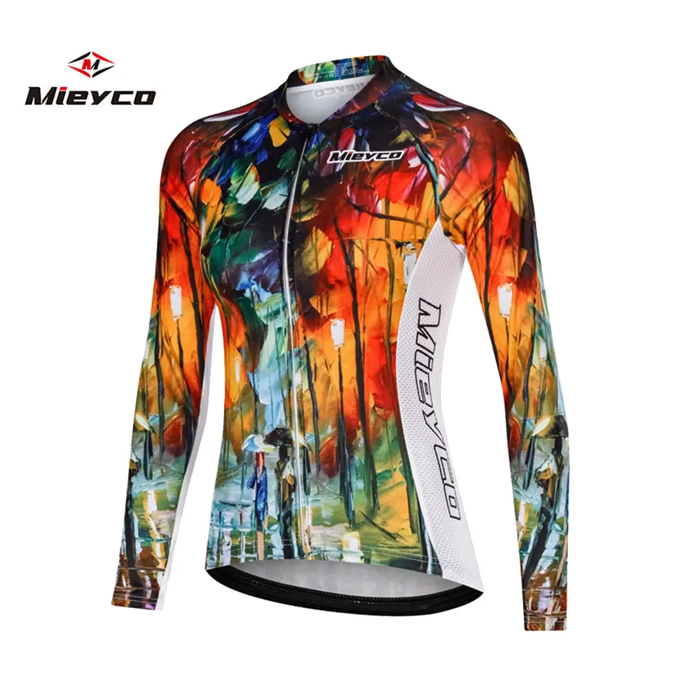 Pro Women Cycling Jersey Autumn MTB Bike Wear Bicycle Clothes Long Sleeve Womens Cycling Clothing Ropa De Ciclismo bike jersey