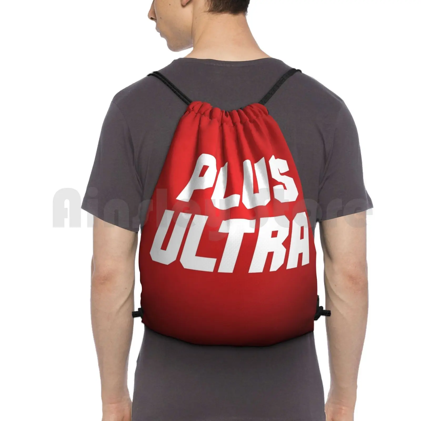 

Рюкзак Plus Ultra, сумки на шнурке, спортивная сумка, водонепроницаемая, Plus Ultra Plus One For All Boku Anime All Might Deku Manga