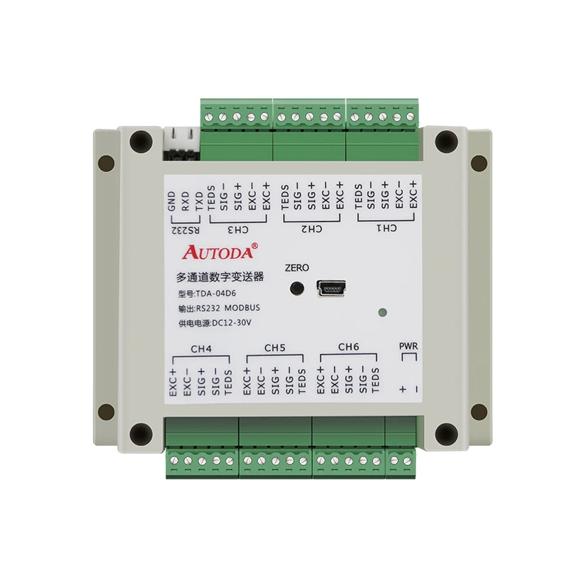 TDA-04D independent multi-channel digital transmitter RS485/232 module weight amplification transmitter