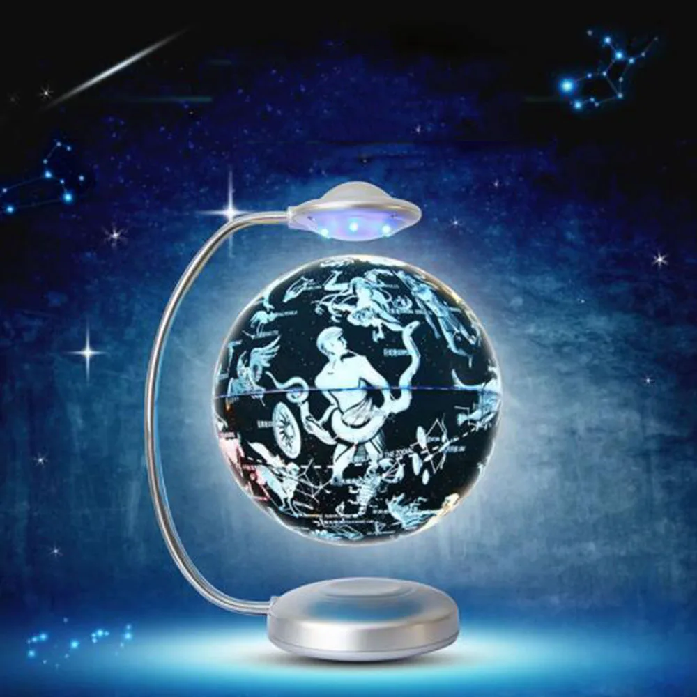 Magnetic Levitation Light Floating Globe Anti Gravity World Map Suspending Globe with Light Home Office Decoration Gifts