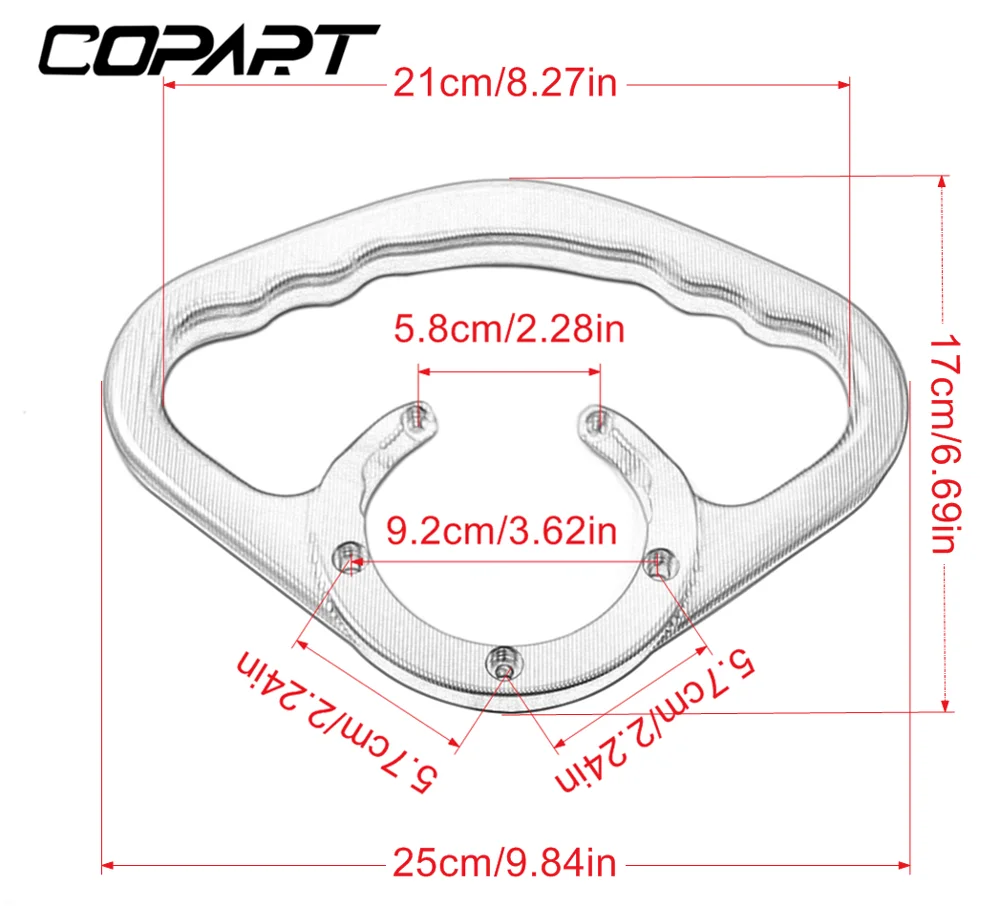 Mango de pasajero para Kawasaki NINJA250R 300 400 636 Versys 1000 ZX6R ZX10R Z1000/SX Z650 Z900/RS, reposabrazos de tanque de combustible de Gas