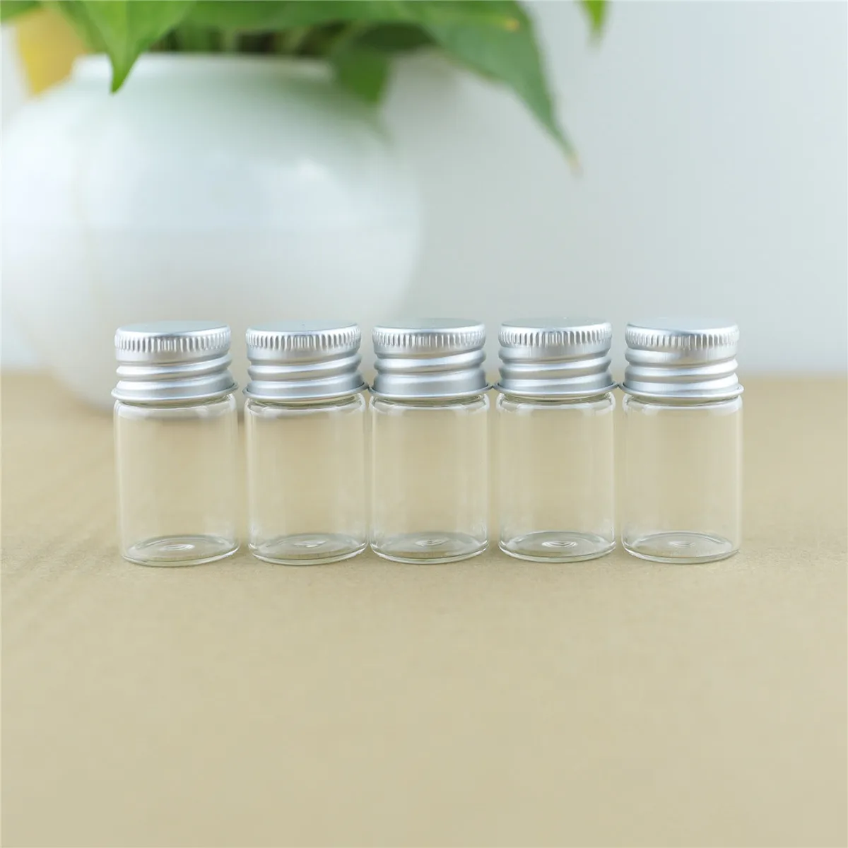 

100PCS/lot 22*40mm 8ml Tiny Glass Bottles storage bottles & jar Glass Small Jars Vials Mini Containers DECORATIVE Bottles